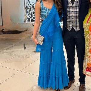 Indian designer Saree Pant